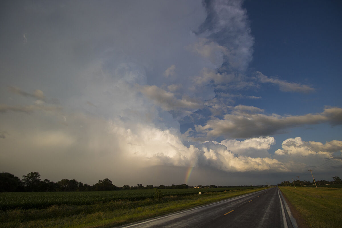Rainbow and Thunderstorm